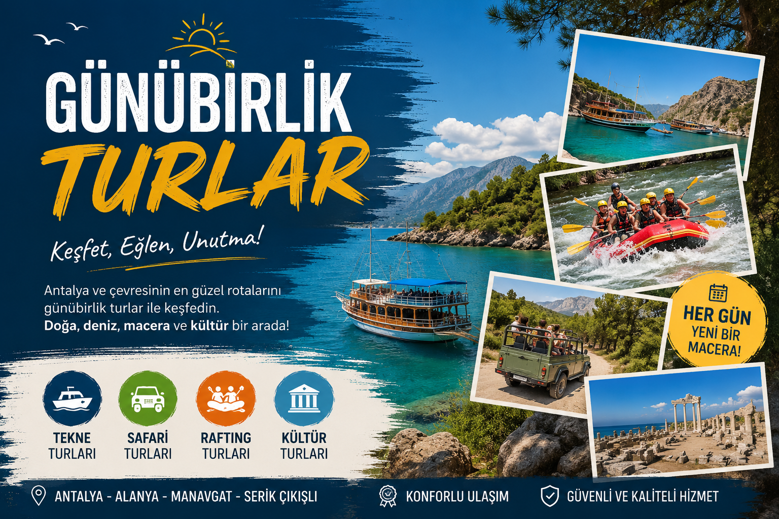 Alanya Çıkışlı Turlar 2026: En İyi Günübirlik Turlar ve Geziler